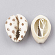 Printed Natural Cowrie Shell Beads X-SHEL-S274-02E-2
