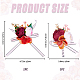 CRASPIRE 2Pcs 2 Style Silk Cloth & Plastic Imitation Flower Wrist Corsage & Corsage Boutonniere AJEW-CP0007-26A-2