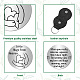 Creatcabin 1pc 201 monete commemorative in acciaio inossidabile AJEW-CN0001-92B-02-3