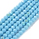 Chapelets de perles en verre opaques EGLA-A035-P8mm-L08-1