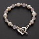 Attrayants bracelets en perles de pierres précieuses naturelles BJEW-JB01853-02-1