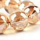 Electroplate Glass Beads Strands EGLA-Q062-4mm-A12-4