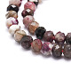 Perles de tourmaline fleurs de prunier naturel brins G-E569-I14-3