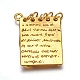 Ideas for Valentines Day Gifts for Him Zinc Alloy Love Note Pendants PALLOY-A15463-AG-FF-2