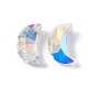 Galvanoplastie pendentifs en verre transparent X-GLAA-A008-10A-4