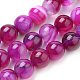 Natural Striped Agate/Banded Agate Beads Strands G-S259-04G-6mm-1
