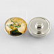 Bottoni a pressione gioielli in ottone X-GLAA-S029-29-1