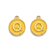 Encantos de esmalte de aleación de oro plateado ENAM-Q437-13Q-1