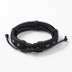Adjustable Unisex Cowhide Cord Bracelets BJEW-L544-20A-2
