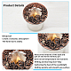 PandaHall 2 Pack Candle Toppers Red Copper Candle Cover Lids Jar Candle Accessories Shades Sleeves for Jar Candles PALLOY-PH0013-63R-NF-3