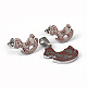 Hobbyhorse 304 pendentifs en acier inoxydable et boucles d'oreille ensembles de bijoux SJEW-F130-14P-1