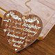 Herz mit Wort-Holz-Hängeplatte HJEW-WH0037-009-6