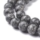 Fili di perle di diaspro / kiwi di sesamo naturale G-F351-8mm-5