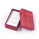 Cajas de joyería de cartón X-CBOX-WH0002-3