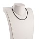 Fabricación de collar de cuero trenzado NJEW-JN01551-02-3