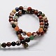 Faceted Round Natural Assorted Gemstone Bead Strands G-L437-44-6mm-2