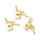 Rack Plating Brass European Dangle Charms KK-B068-17G-2