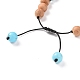 Ensembles de bracelets de perles tressées en bois BJEW-JB09066-4