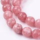 Chapelets de perles de jade naturel X-G-R166-10mm-25-3
