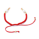 Cuerda de nylon trenzado para la toma de la pulsera DIY AJEW-JB00540-03-3