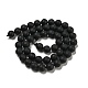 Natural Black Agate Beads Strands X-G-D710-8mm-06-5