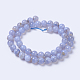 Chapelets de perles en agate avec dentelle bleue naturelle G-F568-169-8mm-2