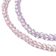 Fili di perle di vetro di colore sfumato trasparente GLAA-H021-01A-08-3