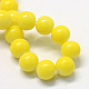 Baking Painted Glass Round Bead Strands DGLA-Q020-8mm-05-2