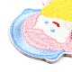 コンピューター化された刺繡布自己粘着パッチ  パッチにこだわる  マスクと衣装のアクセサリー  アップリケ  星を持つ少女  カラフル  56x45.5x1.5mm DIY-G031-02E-2