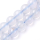 Dentelle bleu brins ronds agate perles naturelles G-F289-27-6mm-3