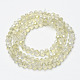 Electroplate Transparent Glass Beads Strands EGLA-A034-T6mm-H21-3