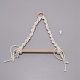 Toilet Wall Hanging Hand-Woven Rope Holder AJEW-TAC0030-05-1