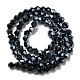 Transparentes perles de verre de galvanoplastie brins GLAA-F029-4mm-C02-2