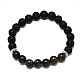 Bracelets extensibles en perles de bronzite naturelle BJEW-R309-02-A13-1