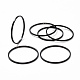 合金シンプルな細い指輪セット  女性のための積み重ね可能な指輪  電気泳動黒  内径：17~19mm  6個/セット RJEW-D116-02EB-1