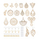 Kits de fabrication de boucles d'oreilles pendantes en filigrane biyun diy DIY-BY0001-33-1