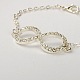 Valentines Day for Her Infinity Mini Bracelets BJEW-JB01249-01-3