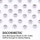 DICOSMETIC 200Pcs Round Spacer Beads 6mm Ball Beads Stainless Steel Rondelle Beads Smooth Seamless Beads Large Hole European Beads Loose Beads for Jewelry Making DIY Craft STAS-DC0015-02-5