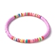 Handgefertigte Heishi-Perlen-Stretcharmbänder aus Fimo BJEW-JB07349-02-2