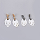 Shell Dangle Stud Earrings EJEW-F230-36-1