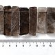 Abalorios de cuarzo ahumado naturales hebras G-L551B-13-4