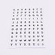 Round Alphabet Self-Adhesive Stickers DIY-TAC0005-58E-1