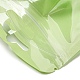 長方形のプラスチック陰陽ジップロックバッグ  再封可能な包装袋  セルフシールバッグ  薄緑  12x7.5x0.02cm  片側の厚さ：2.5ミル（0.065mm） ABAG-A007-02C-04-3