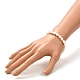 Braccialetti elastici di perle naturali per donna ragazza BJEW-JB06855-02-3