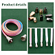 Pandahall elite 56pcs 14 extremos de cable de aleación de zinc estilo FIND-PH0017-77-4