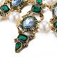 Fashion Women Jewelry Zinc Alloy Glass Rhinestone Bib Statement Necklaces NJEW-BB15489-A-4
