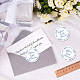 CREATCABIN 192Pcs Open And Enjoy Stickers Blue Wedding Stickers Flower Favor Labels for Birthday Party Gift Wedding Invitation Shop Baking Packaging Envelope Seal 1.77 Inch-?ffnen Und Freuen(German) AJEW-WH0343-005-5