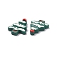 Cabujones de resina opaca con tema navideño RESI-G029-A02-3