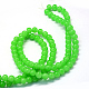 Chapelets de perles rondes en verre imitation jade peint X-DGLA-Q021-8mm-09-3