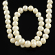 Grado de hebras de perlas de agua dulce cultivadas naturales PEAR-Q004-01A-2